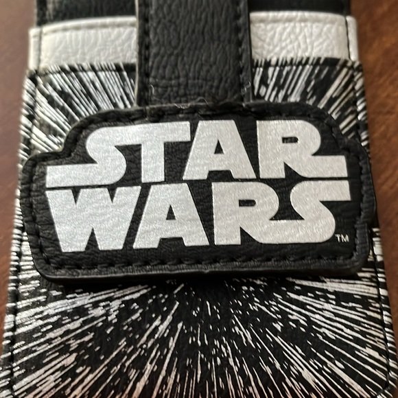 Disney parks Star Wars Wallet Card Holder simulated lea… - Picture 2 of 6